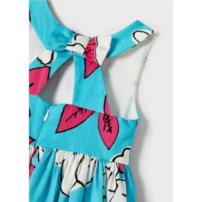 Vestido saten estampado 2