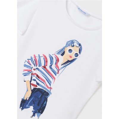Camiseta m-c niña rayas 2