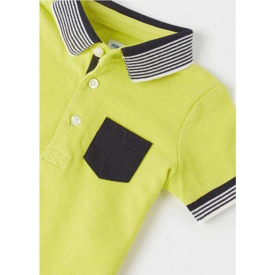 Polo m-c liso detalles 2