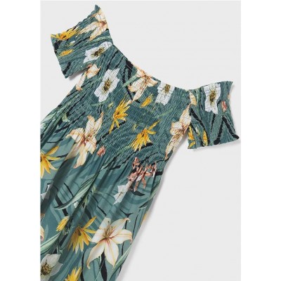 Vestido estampado nido abeja 2