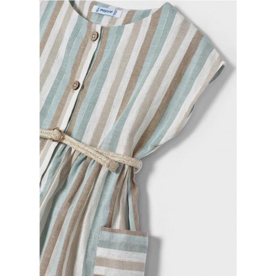 Vestido rayas lino 2