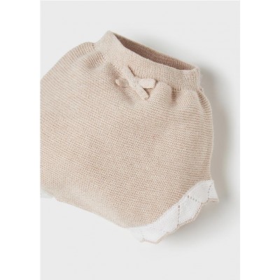 Conj. short tricot TAUPE 2