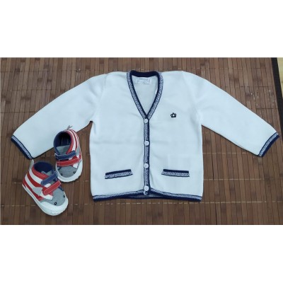 Cardigan cuello pico